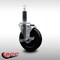 Service Caster 5'' SS Soft Rubber Swivel 1'' Expanding Stem Caster with Brake SCC-SSEX20S514-SRS-TLB-1 - alternate 2